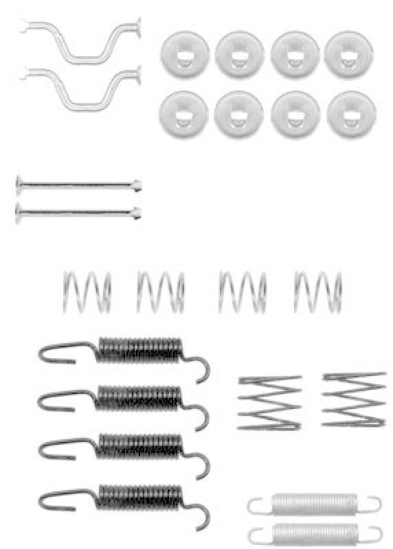 HELLA 8DZ 355 201-821 Zubehörsatz Bremsbacken F