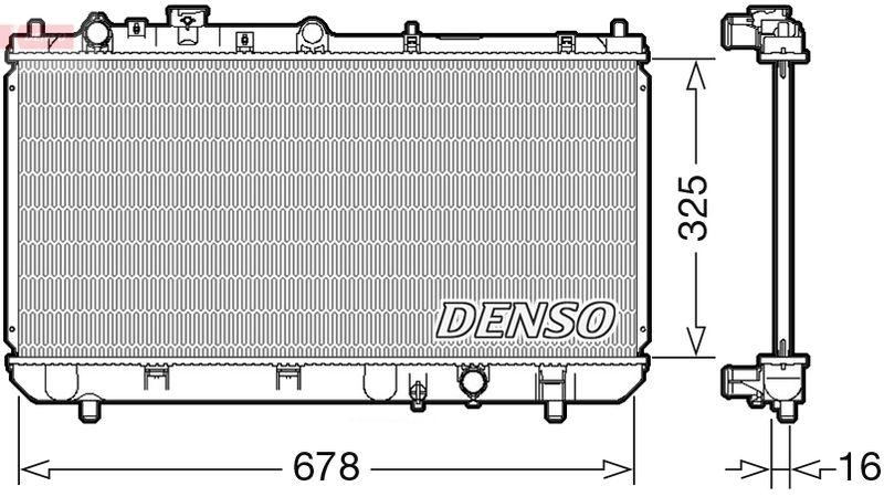 DENSO DRM44032 Kühler MAZDA 323 F VI (BJ) 1.9 16V 09/1998->01/2001