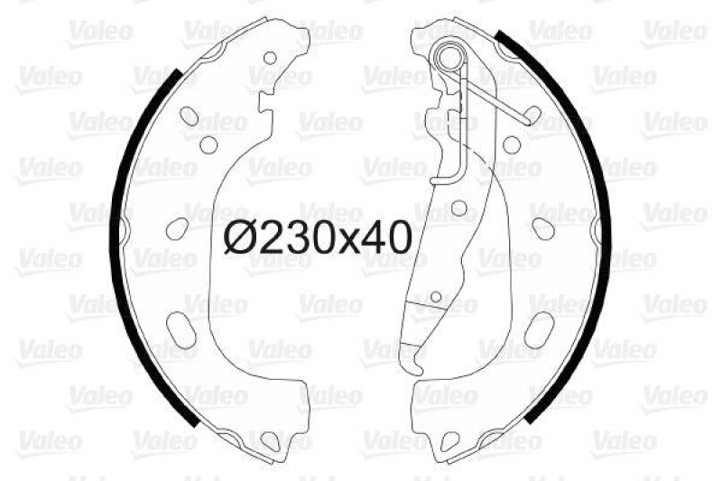 VALEO 564103 Bremsbacken-Satz