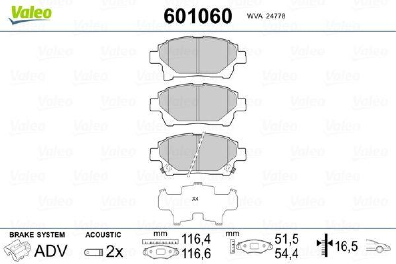 VALEO 601060 SBB-Satz PREMIUM