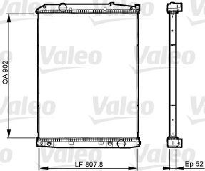 VALEO 733514 Motorkühler MERCEDES ACTROS (96-)