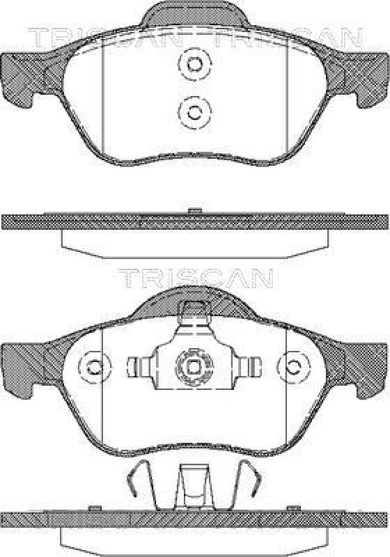 TRISCAN 8110 25013 Bremsbelag Vorne für Renault Laguna