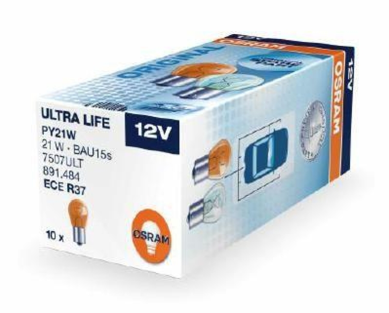 OSRAM 7507ULT Glühbirne Blinkerlampe ULTRA LIFE 21W