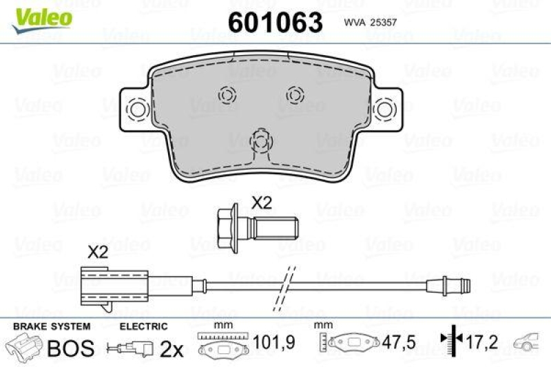 VALEO 601063 SBB-Satz PREMIUM