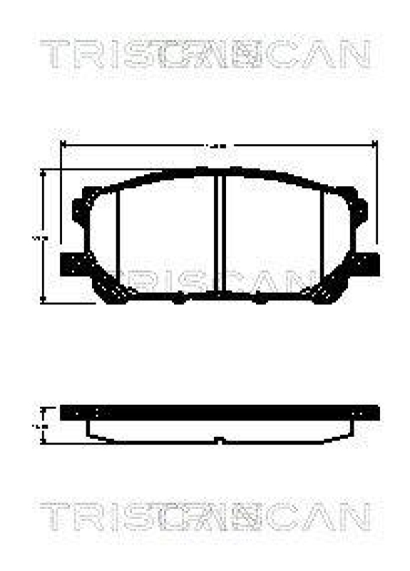 TRISCAN 8110 13074 Bremsbelag Vorne für Lexus Rx