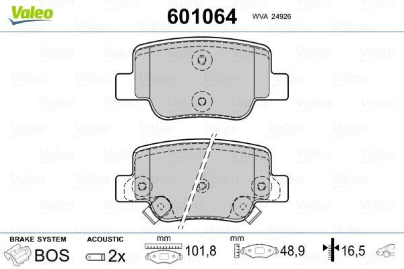 VALEO 601064 SBB-Satz PREMIUM