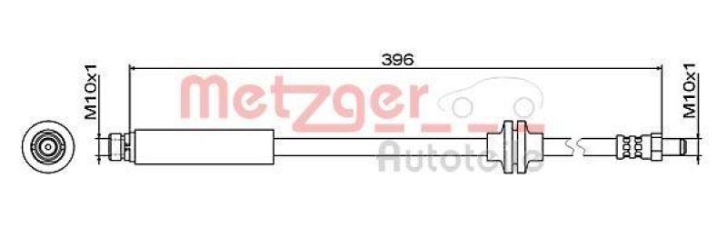 METZGER 4111470 Bremsschlauch für VOLVO HA links/rechts