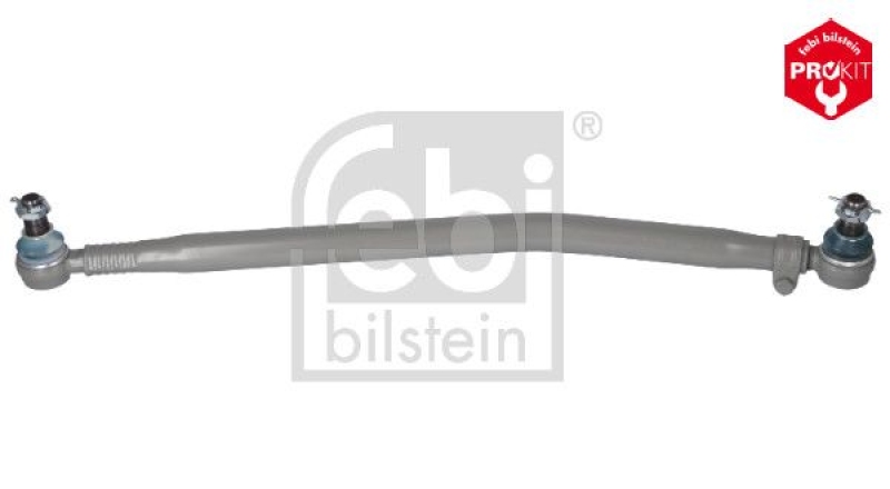 FEBI BILSTEIN 06082 Lenkstange mit Kronenmuttern und Splinten, vom Lenkgetriebe zur 1. Vorderachse für Scania