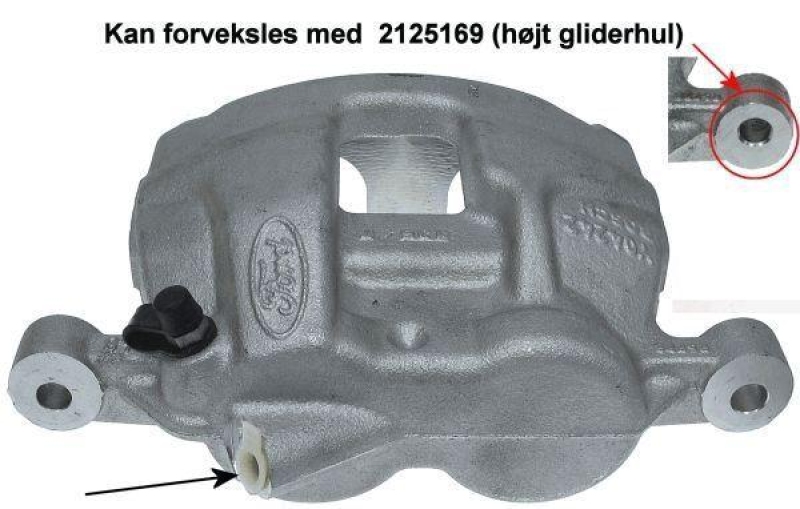 HELLA 8AC 355 387-311 Bremssattel für FORD