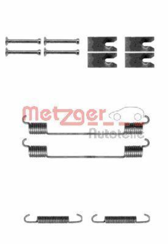 METZGER 105-0814 Zubehörsatz, Bremsbacken für FIAT/FORD