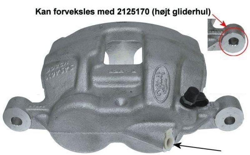 HELLA 8AC 355 387-321 Bremssattel für FORD