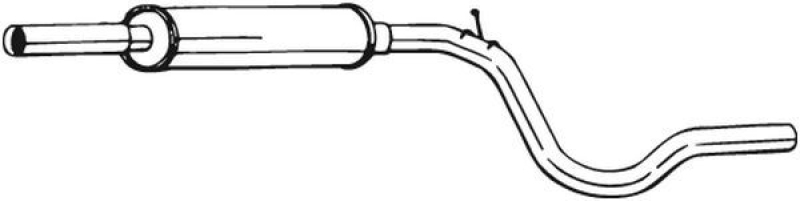 BOSAL 279-119 Mittelschalldämpfer