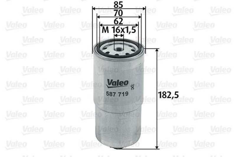 VALEO 587719 Kraftstofffilter, Diesel