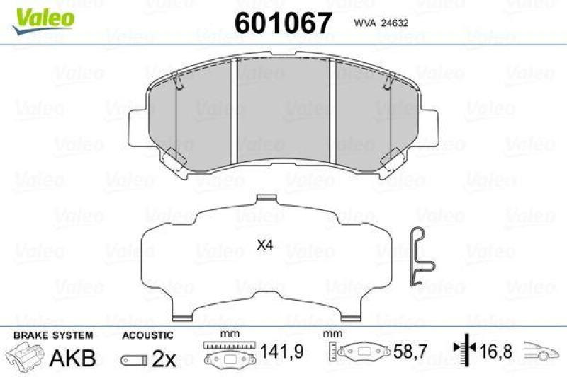 VALEO 601067 SBB-Satz PREMIUM