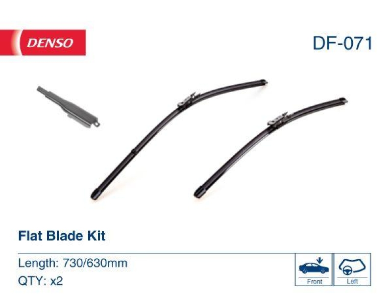 DENSO DF-071 Wischer Flat Blade Kit FORD GRAND C-MAX (DXA/CB7, DXA/CEU) 1.6 EcoBoost (10- )