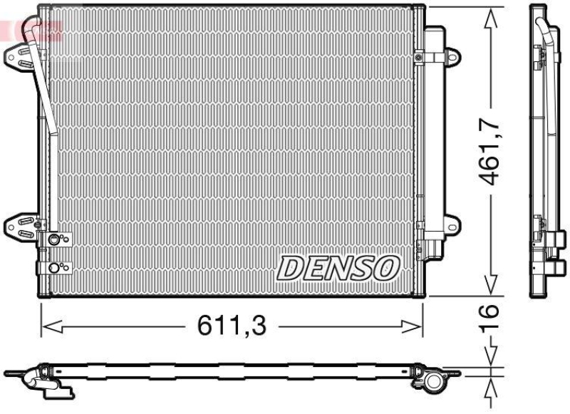 DENSO DCN32012 Kondensator VW CC (358) 2.0 TDI 11/2011->