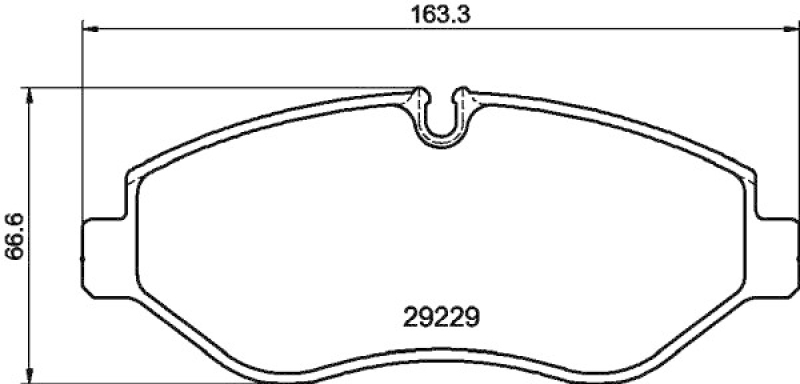 HELLA 8DB 355 005-511 Bremsbelagsatz Scheibenbremse