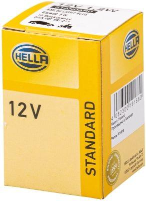 HELLA 8GA 007 997-211 Glühleuchte 12V BX8,5d