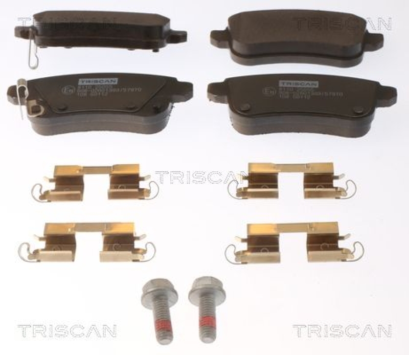 TRISCAN 8110 25055 Bremsbelag Hinten für Renault