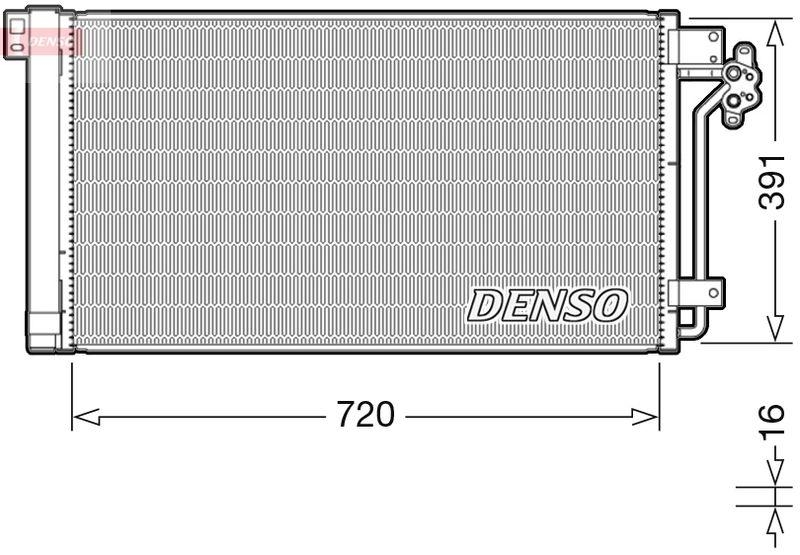 DENSO DCN32020 Kondensator VW TRANSPORTER V 2.5 TDI (04/2003->11/2009)