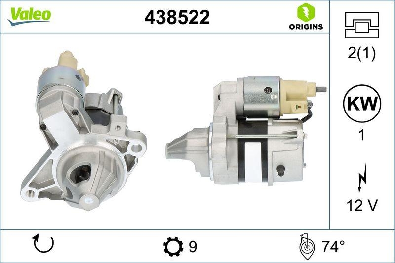 VALEO 438522 Starter Neu - ORIGINS