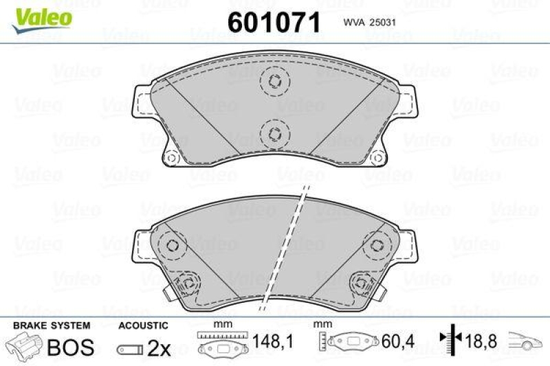 VALEO 601071 SBB-Satz PREMIUM