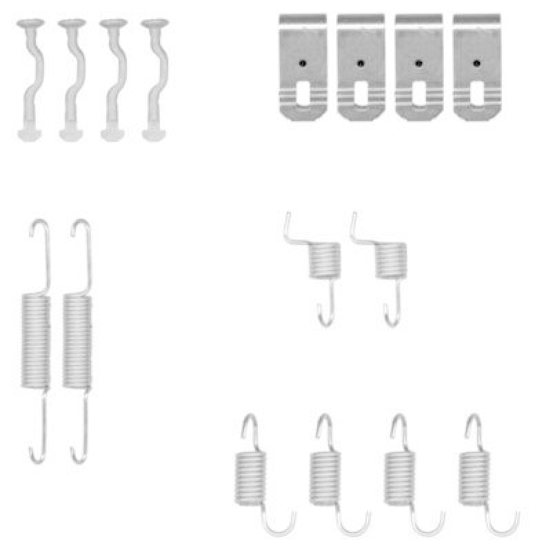 HELLA 8DZ 355 201-971 Zubehörsatz, Bremsbacken für HONDA