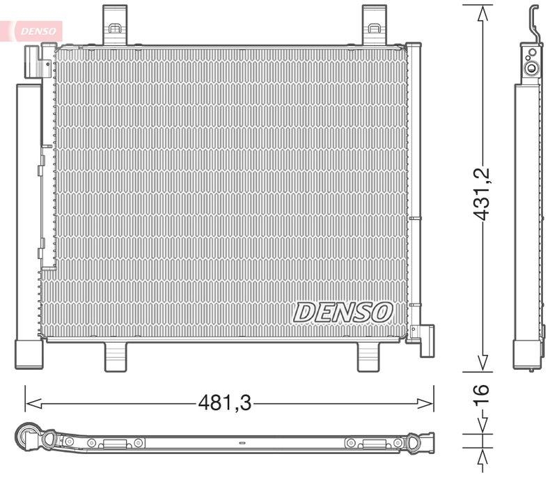 DENSO DCN32023 Kondensator VW UP 1.0 (08/2011->)