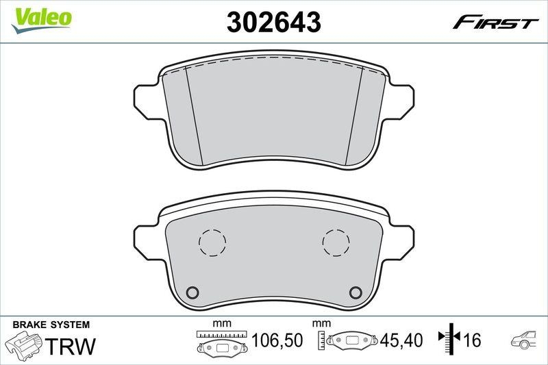 VALEO 302643 SBB-Satz - FIRST