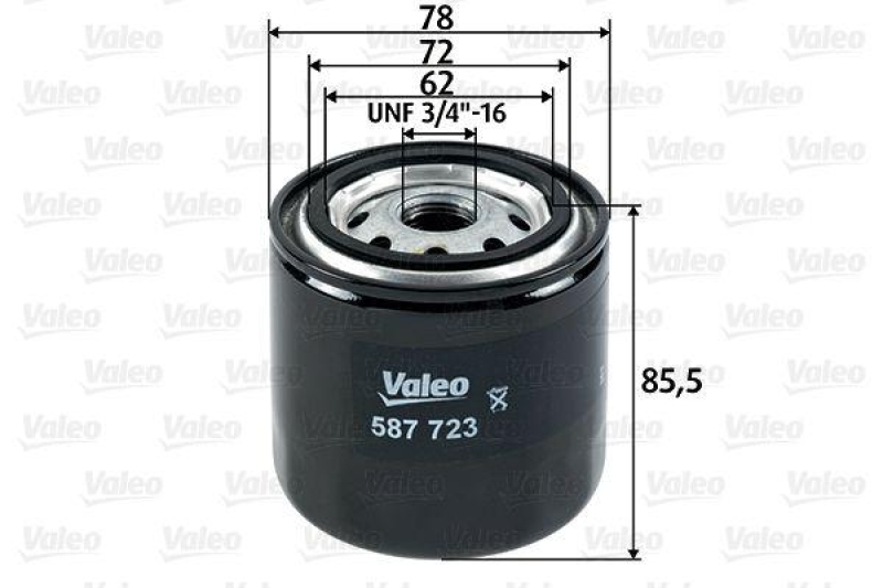 VALEO 587723 Kraftstofffilter, Diesel