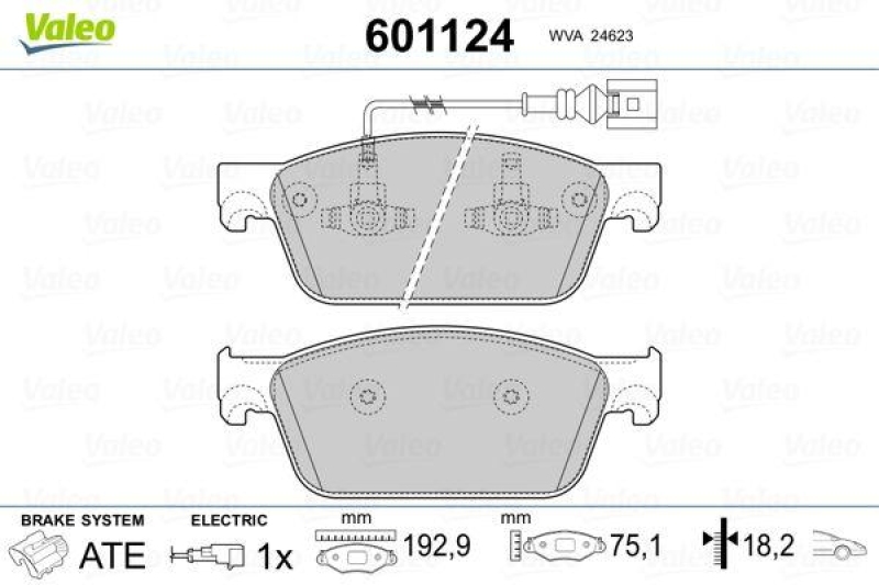 VALEO 601124 SBB-Satz PREMIUM