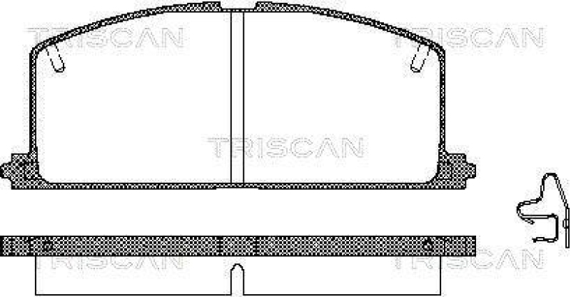 TRISCAN 8110 13089 Bremsbelag Vorne für Toyota