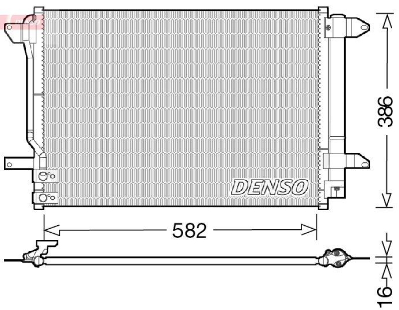 DENSO DCN32027 Kondensator VW BEETLE 1.2 TSI (07/2011->)