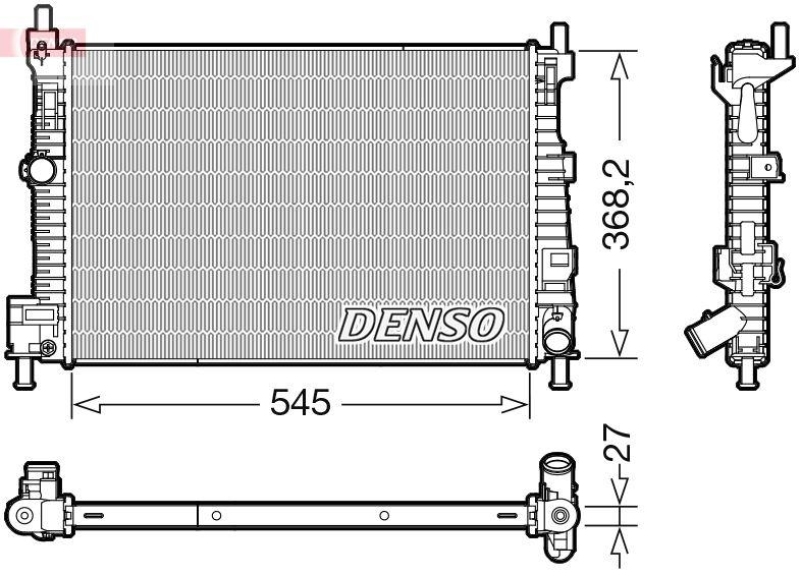 DENSO DRM44045 Kühler MAZDA 3 1.6 MZR CD (10-13)