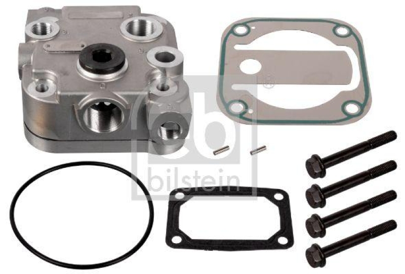 FEBI BILSTEIN 106976 Zylinderkopf für Luftpresser, mit Ventilplatte für DAF