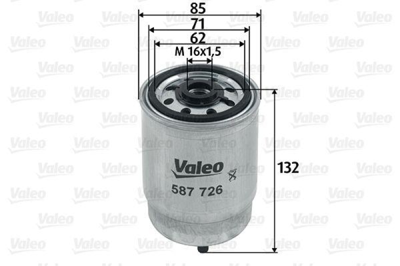 VALEO 587726 Kraftstofffilter, Diesel