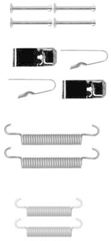 HELLA 8DZ 355 202-011 Zubeh&ouml;rsatz, Bremsbacken f&uuml;r CHRYSLER