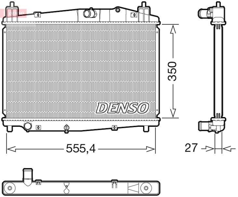 DENSO DRM44046 Kühler MAZDA 2 (DE_, DH_) 1.4 MZR-CD 1.4 (00-15)