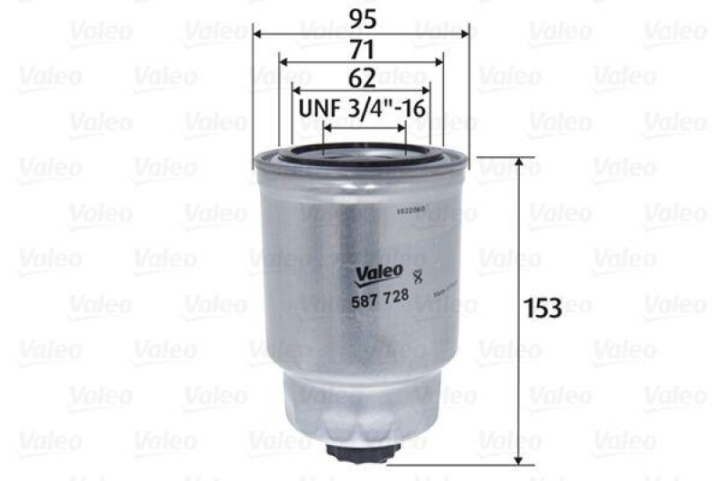 VALEO 587728 Kraftstofffilter, Diesel