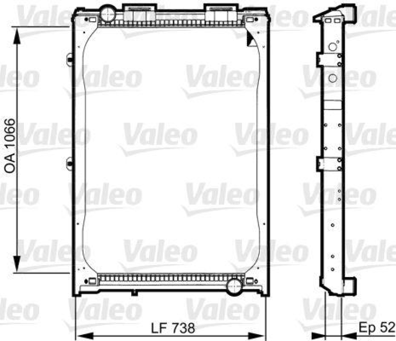 VALEO 733529 Motorkühler MAN F2000 (94-)