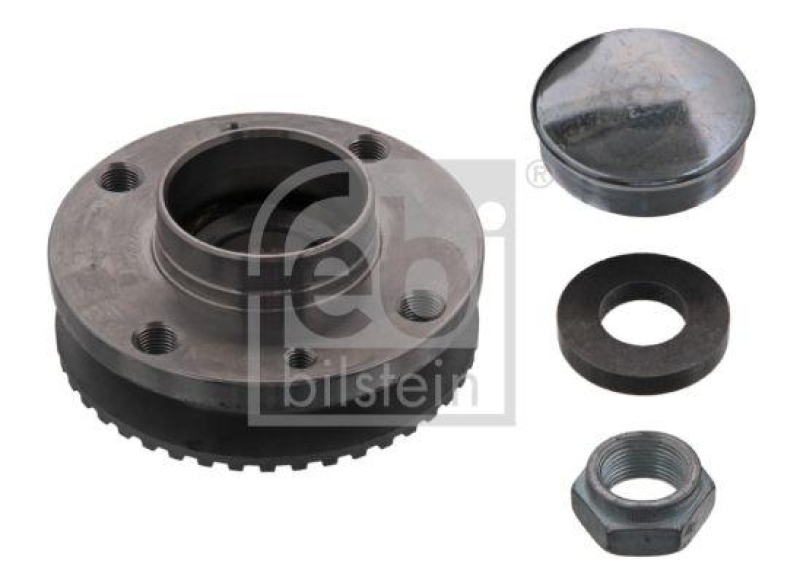 FEBI BILSTEIN 12117 Radlagersatz mit Radnabe, ABS-Impulsring und Anbaumaterial f&uuml;r Fiat