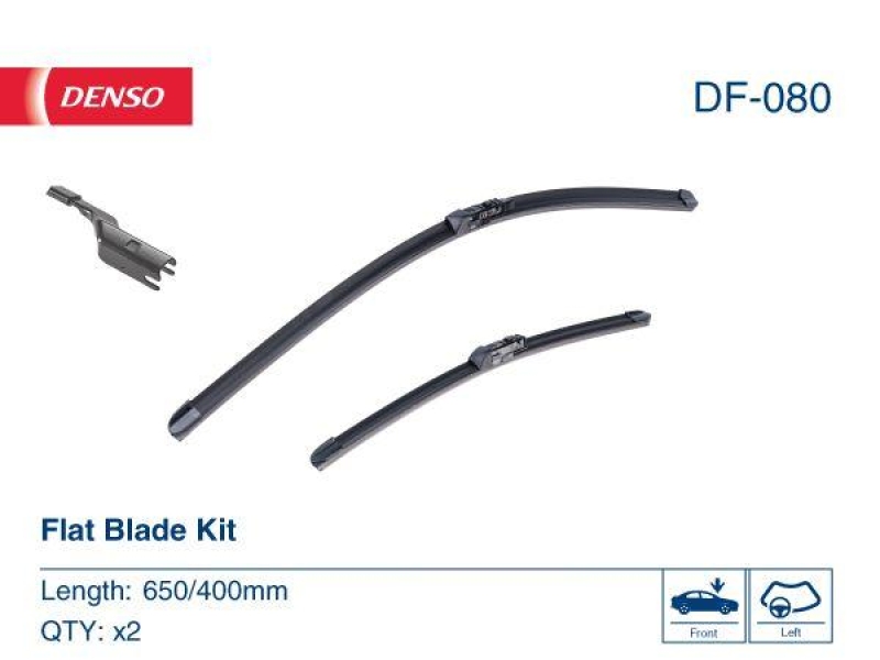 DENSO DF-080 Wischer Flat Blade Kit LEXUS NX (_Z1_) 300h AWD (14- )