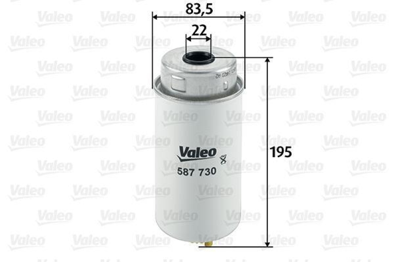 VALEO 587730 Kraftstofffilter, Diesel