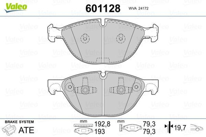 VALEO 601128 SBB-Satz PREMIUM