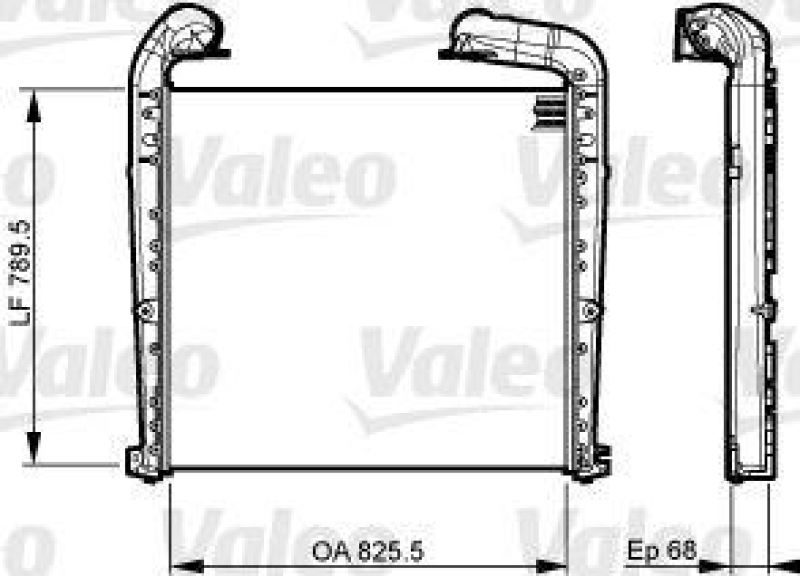 VALEO 818883 Ladeluftkuhler SCANIA P,G,R,T 5-04