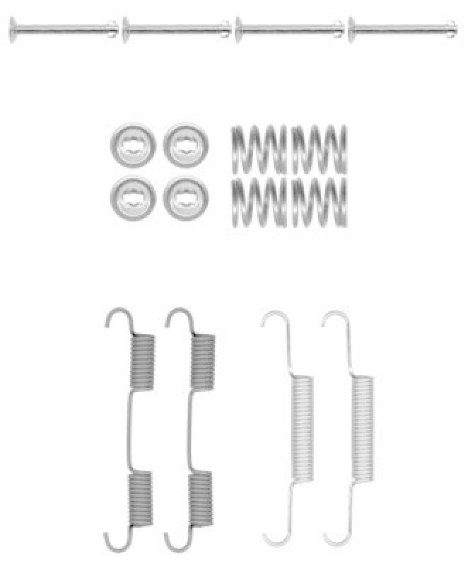 HELLA 8DZ 355 202-071 Zubehörsatz, Bremsbacken für NISSAN/PORSCHE