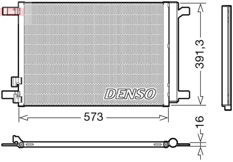 DENSO DCN32066 Kondensator A/C SEAT LEON SC (5F5) (14-)