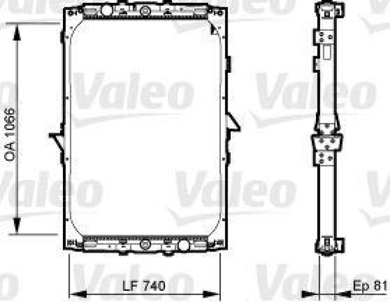 VALEO 733531 Motorkühler DAF 95XF(97-)