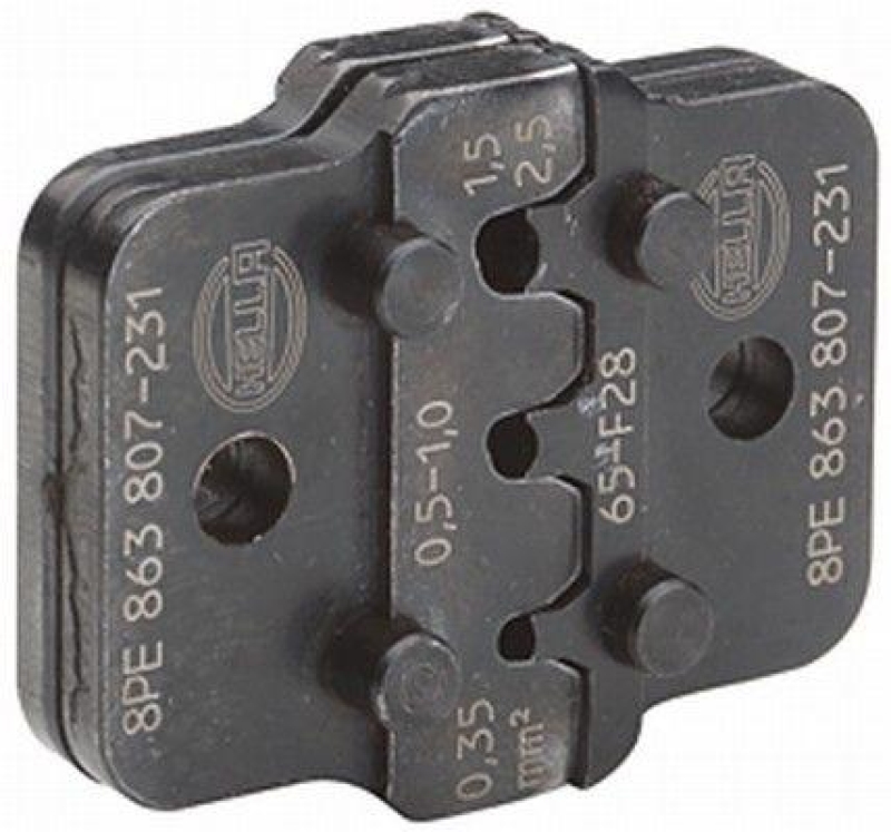 HELLA 8PE 863 807-231 Crimpzangeneinsatz Metall, schwarz