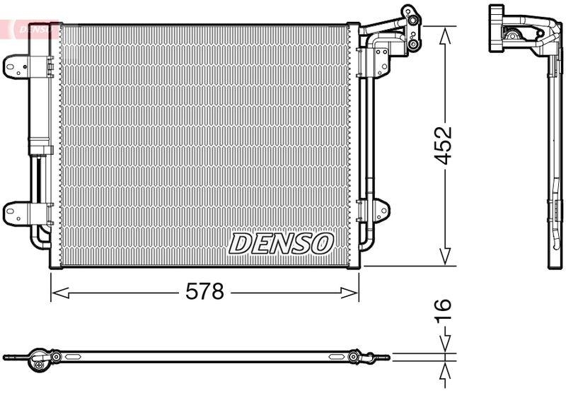 DENSO DCN32067 Kondensator A/C VW TIGUAN (5N_) 2.0 TDI 2.0 (01-18)